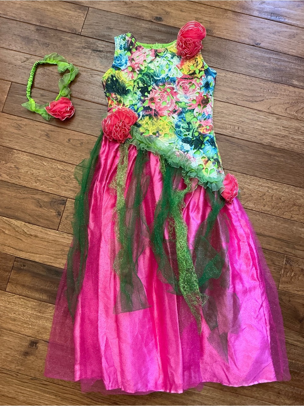 Chasing Fireflies Flower Fairy Costume Dress with headband